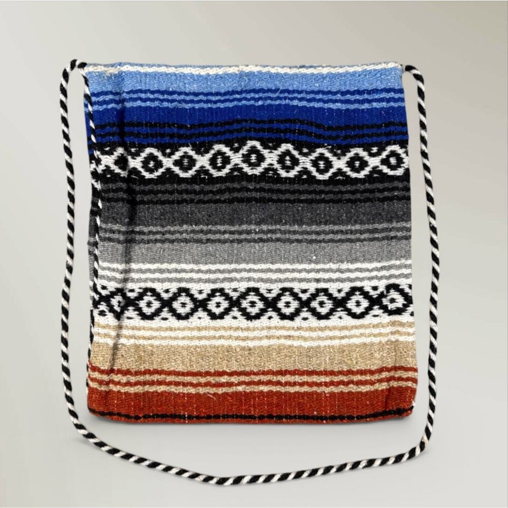 Mexican Woven Multicolor Cross Body Beach Purse Bag Tote Aztec Morral